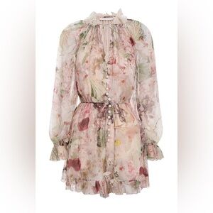 Zimmermann Dancer Flutter Long Sleeve Playsuit